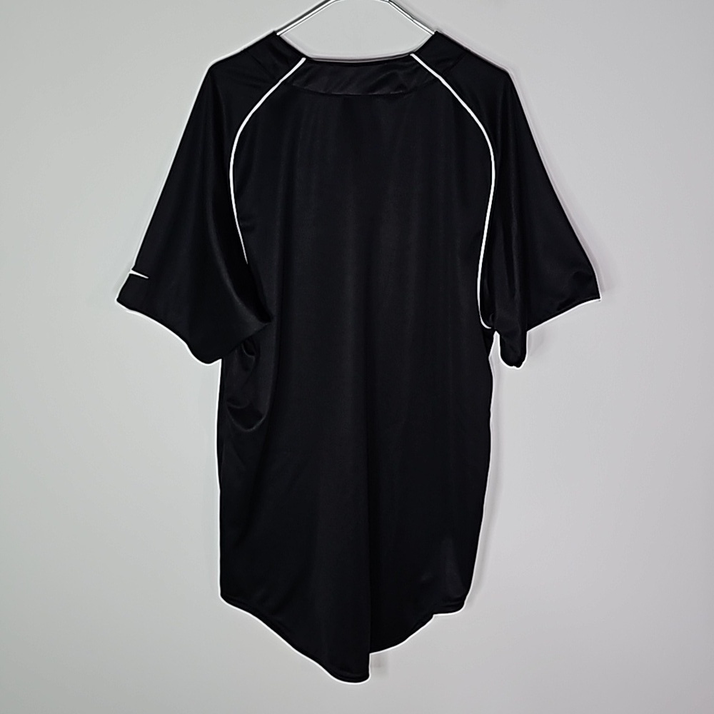 Nike drifit medium black short sleeve athletic wear jersey - Picture 6 of 8